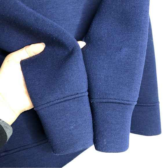 Polo Ralph Lauren Asymmetric Full Zip Hoodie Navy Coat Jacket Winter Fall Shirt - Picture 9 of 13